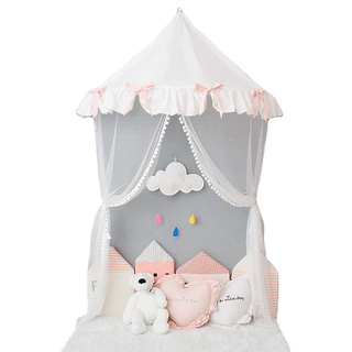 Princess Baby Mosquito Net Dream Canopy Bed Curtains Bowknot