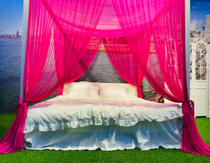 Cozy Four Corners Princess Bed Canopy Luxurious Mosquito Net Decoration Accessories