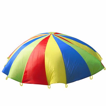 Parachute 12 Foot for Kids with 12 Handles Play Parachute for 8 12 Kids Tent Cooperative Games Birthday Gift