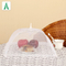 White Foldable Pop Up Fly Net Mesh Food Cover With Logo Printing