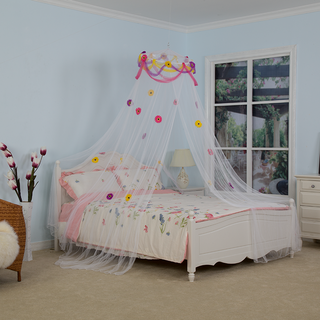 New Design Colorful Decor Flowers Lace Mosquito Nets for Girls