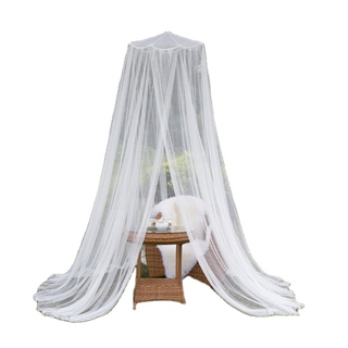 2020 Bamboo Material Top Hanging White Outdoor Insecticide Mosquito Nets