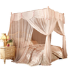 King Size Canopy Bed Rectangular Polyester Treated Lace Adult Mosquito Net 
