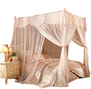 New Product King Size Canopy Bed Rectangular Polyester Treated Mosquito Nets