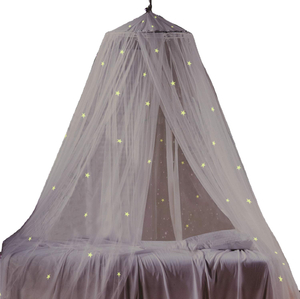 Amazing Best Sales Growing In The Dark Stars Theme Set Black Bed Canopy Mosquito Net