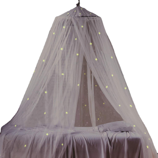 Best Sales Popular Round Mosquito Nets Bed Canopy with Fluorescent Stars