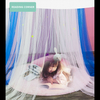 Rainbow Colorful Four-color Glow in The Dark Star Children Mosquito Net Crib Reading Corner Birthday Present Christmas Gift