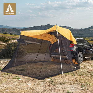 Factory Direct Sale Car Rear Awning Outdoor Portable Camping Car Rear Tent Car Awning Sun Shelter with Mosquito Net