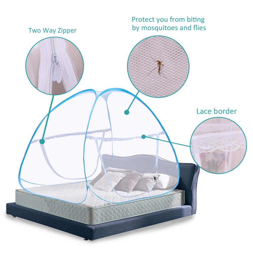 Anti Mosquito Nets Pop Up Mosquito Net Bed Yurt Tent With Bottom Folding Portable Mosquito Nettings