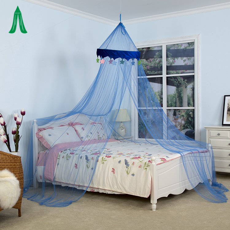 Wholesale Umbrella Hanging Kids Mosquito Net Bed Canopy With Velvet Star