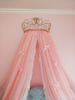 Crown Bed Curtain Princess Nordic Retro Double Tassel European Decorative Bedside Background Mosquito Net