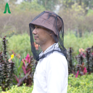 China Supplier Polyester Mesh Material Customized Color Folded Mosquito Head Net